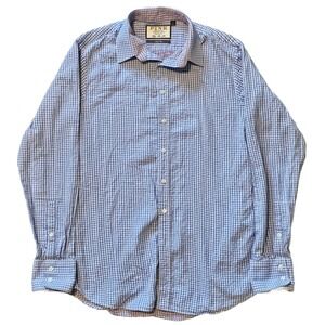 PINK Thomas Pink Men's 15 1/2  (39CM) Super Slim Fit About Town Dress Shirt Blue